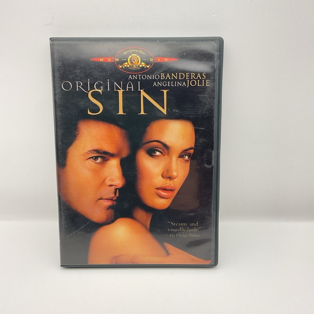 Original Sin (DVD, 2001) Antonio Banderas Angelina Jolie Romance Thriller